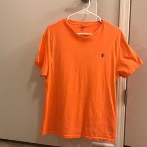 Orange Classic Fit Polo Ralph Lauren V Neck